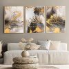 Islamic Wall Picture Set, Islamic Pictures Golden Arabic Calligraphy Allah Wall Pictures