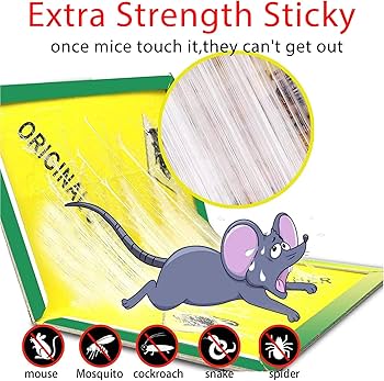 (Pack of 10) Sticky Glue Mouse Trap Book Essential Rat Catcher For Home and Dorm Cleaning