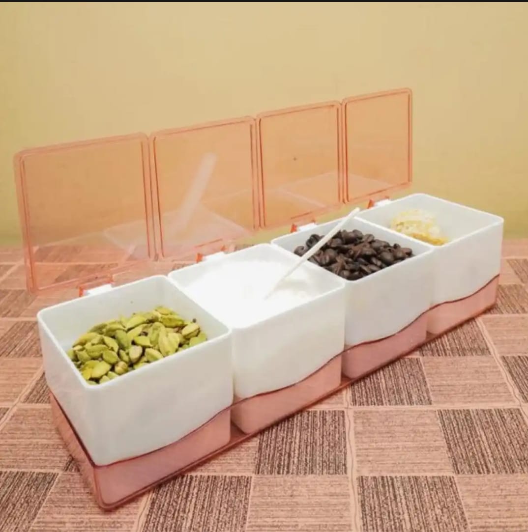 Chilleez Spics Jar Masala Box Container Carrier Spice Box