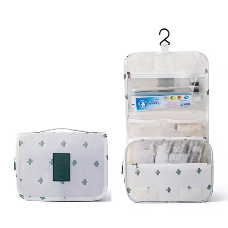High Capacity Makeup Travel Bathroom Toiletries Wash Classification Hook Cosmetic Organizer Storage Bag for Women