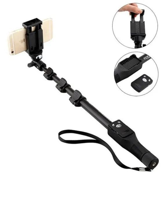 Original YT 1288 Bluetooth Selfie Stick Extendable Handheld Monopod Tripod YT 1288 Portable Holder for Cameras and Phones