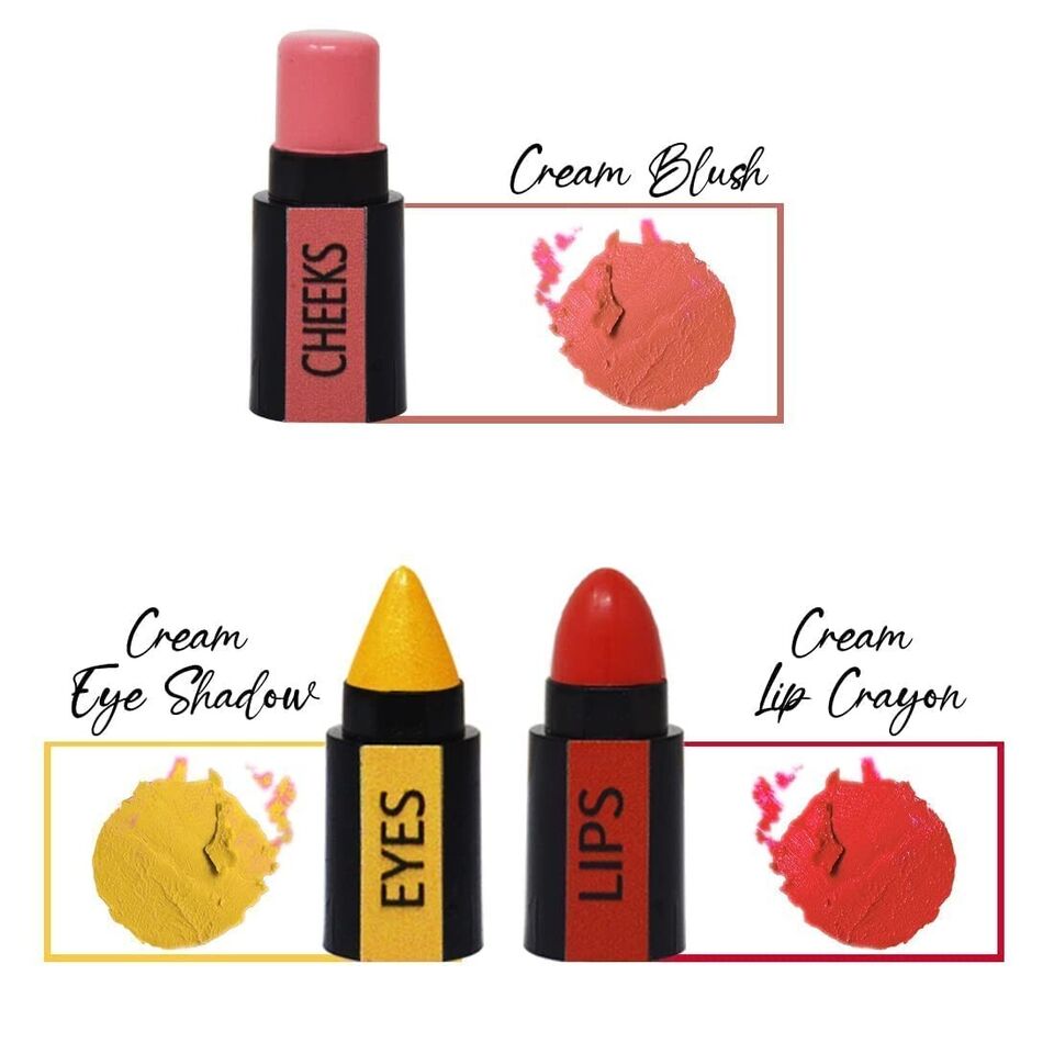 Buy 1 Get 1 Free HUDA BB Professional 3in1 Eyes Cheeks Lips (Lipsticks)