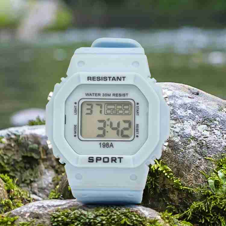 (Pack of 2) Holex Waterproof Sports 198A Digtal Wristwatch for Men and Women