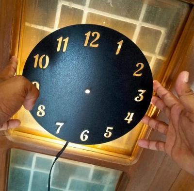 Heart & Butterfly Decorative Wall Clock – Black Battery Operated Modern Home Decor Clock