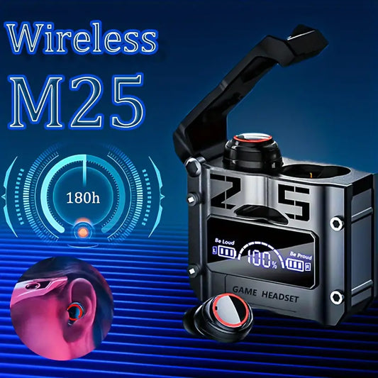 M25 TWS True Wireless Bluetooth Earbuds with LED Battery Display