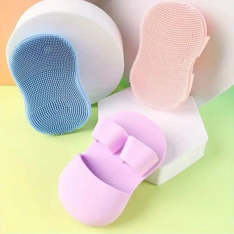 (Pack of 2) Soft Silicone Manual Facial Cleansing Finger Face Brush for Makeup Removal Nose and Wing Cleaner for Women