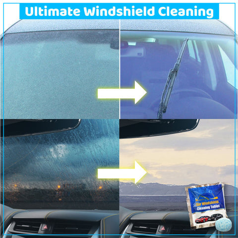 (Pack of 20) Water Dissolving Cleaning Tablets For Car Windshield Home and Outdoor Use