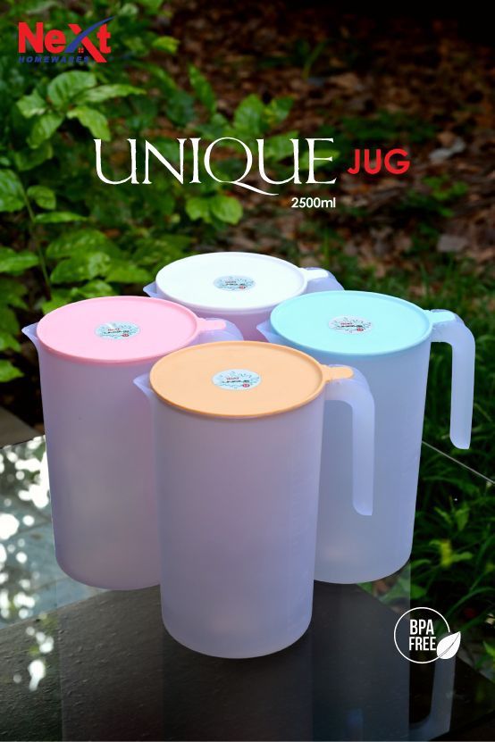 Next Plastic Unique Jug with 6 Glasses