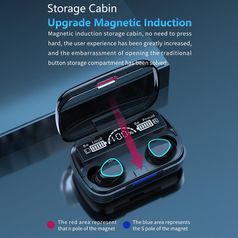 Mega Sale Offer - Imported Improved version of M10 Waterproof Bluetooth Wireless Headset with LED Display