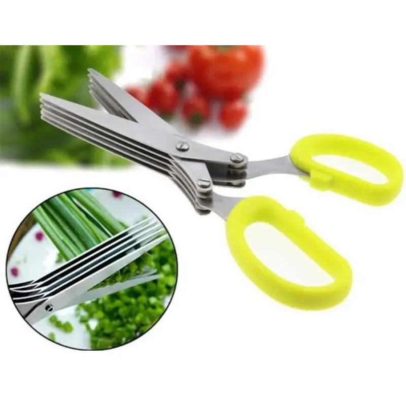 Multi-Functional Stainless Steel Kitchen Scissors â€“ 5 Layers