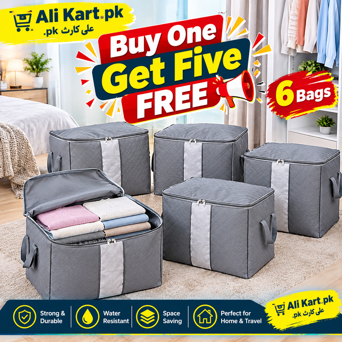 Premium Dustproof Storage Bag – Large Clothes Organizer