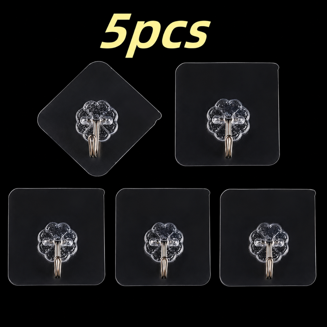 Nano Magic Tape 9M + 5 Free Wall Hooks Bundle | Pakistan