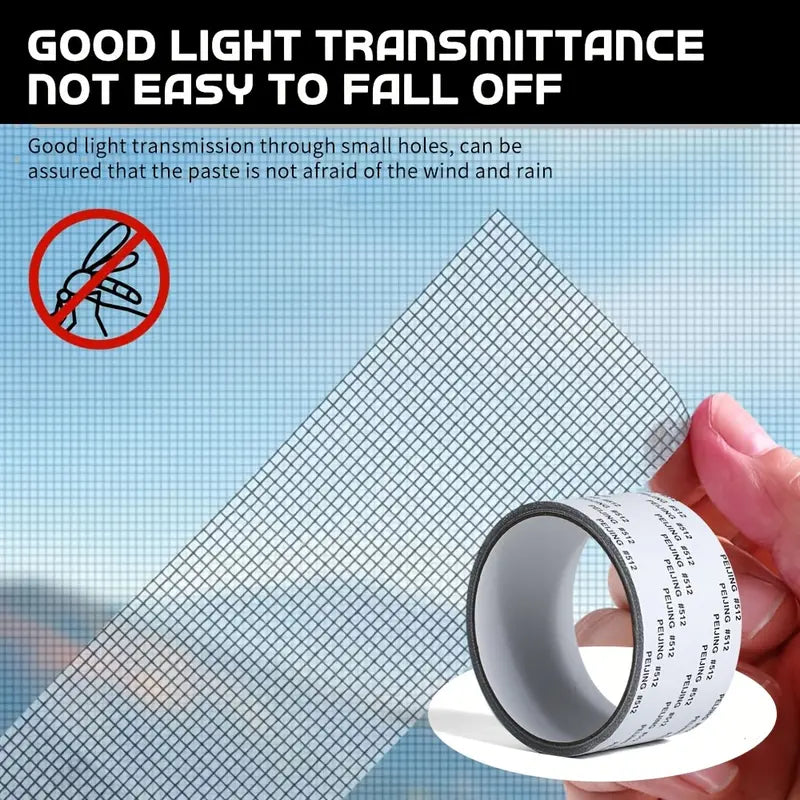 Strong Self Adhesive Window Net Screen Repair Patch Tape For Covering Up Holes Tears Anti Insect Mosquito Mesh