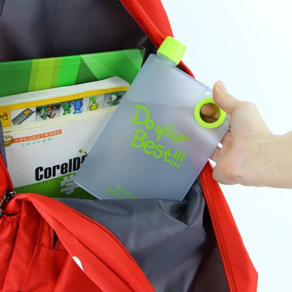 Portable Water Bottle in Notebook Design