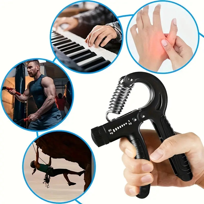 Buy 1 Get 1 Free Adjustable Hand Gripper Resistance Hand Muscle Trainer For Stronger Forearms Exerciser