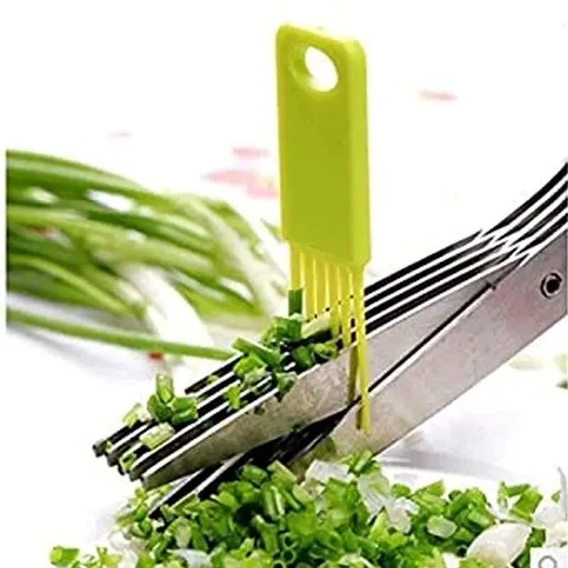 Multi-Functional Stainless Steel Kitchen Scissors â€“ 5 Layers
