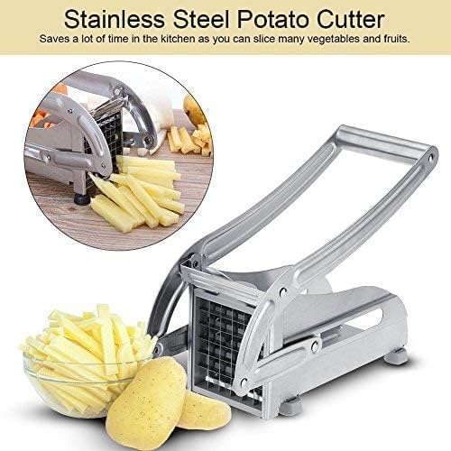 Stainless Steel French Fry Cutter Potato Slicer and Chipper Chip Cutter for Potatoes Carrots Cucumbers