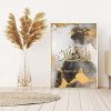 Islamic Wall Picture Set, Islamic Pictures Golden Arabic Calligraphy Allah Wall Pictures