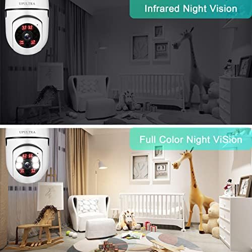 Light Bulb 1080P Security Wireless Camera Wifi Smart for home surveillance Screw into the E27 light bulb socket Spotlight Alarm Color night vision Two-way talk Motion Alarm PTZ 360 Degree