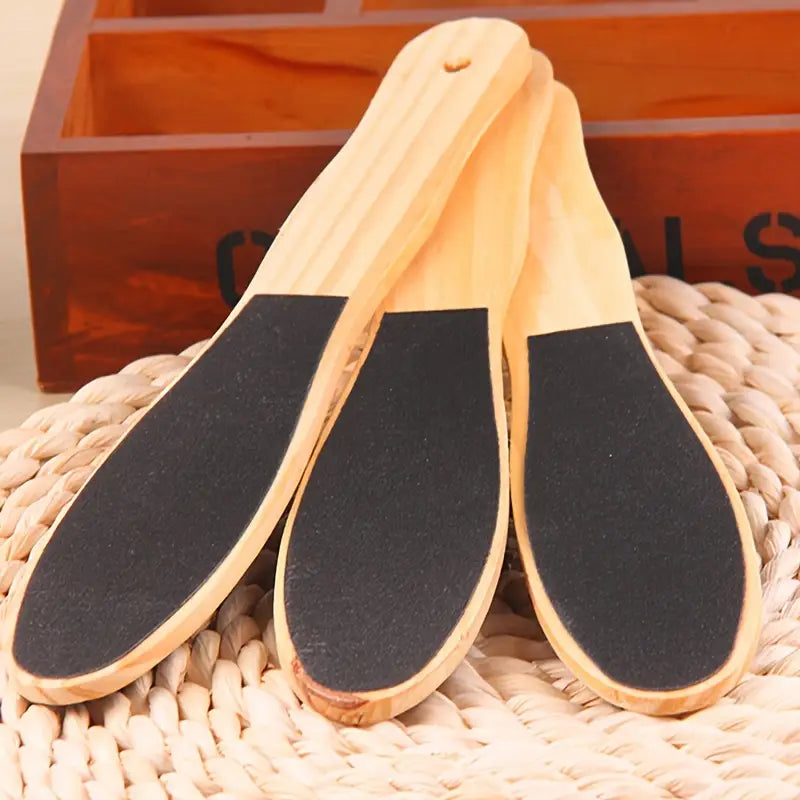 (Pack of 2) Foot File Scraper Premium Wooden Dead Skin Callus Remover