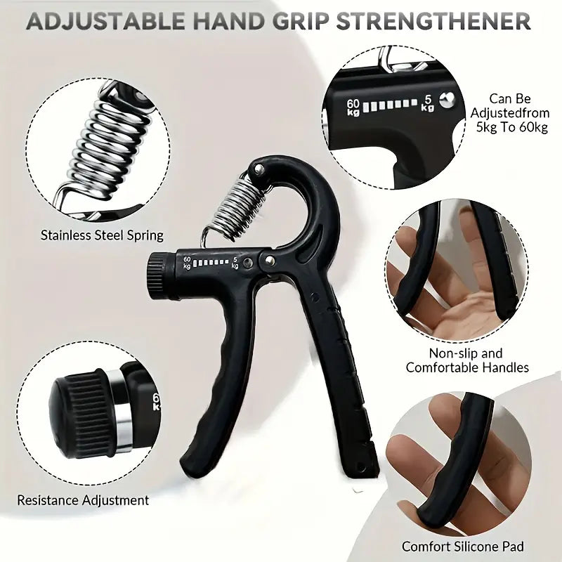 Buy 1 Get 1 Free Adjustable Hand Gripper Resistance Hand Muscle Trainer For Stronger Forearms Exerciser