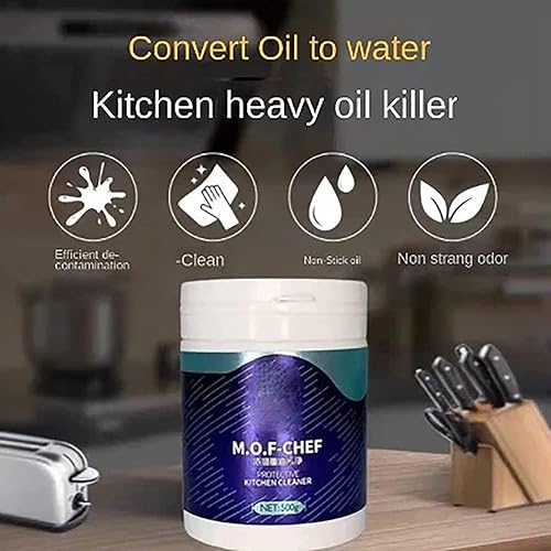 Mof Chef Heavy Duty Kitchen Oil Stain Cleaning Powder