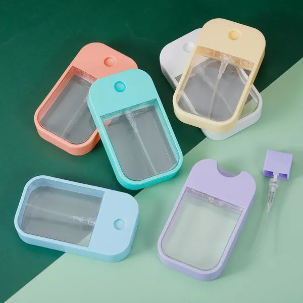 Mini Portable 45ml Refillable Fragrance and Hand Sanitizer Bottle with Spray Fragrance Pump