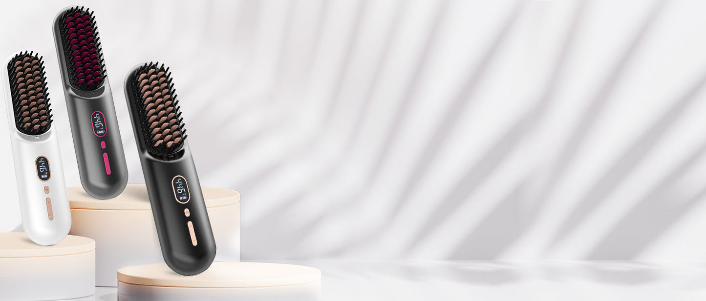 Cordless Hair Straightener Brush