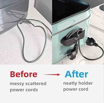 (Pack of 2) Wire Cable Organizer Clip Adhesive Cord Storage Wrapper Winder