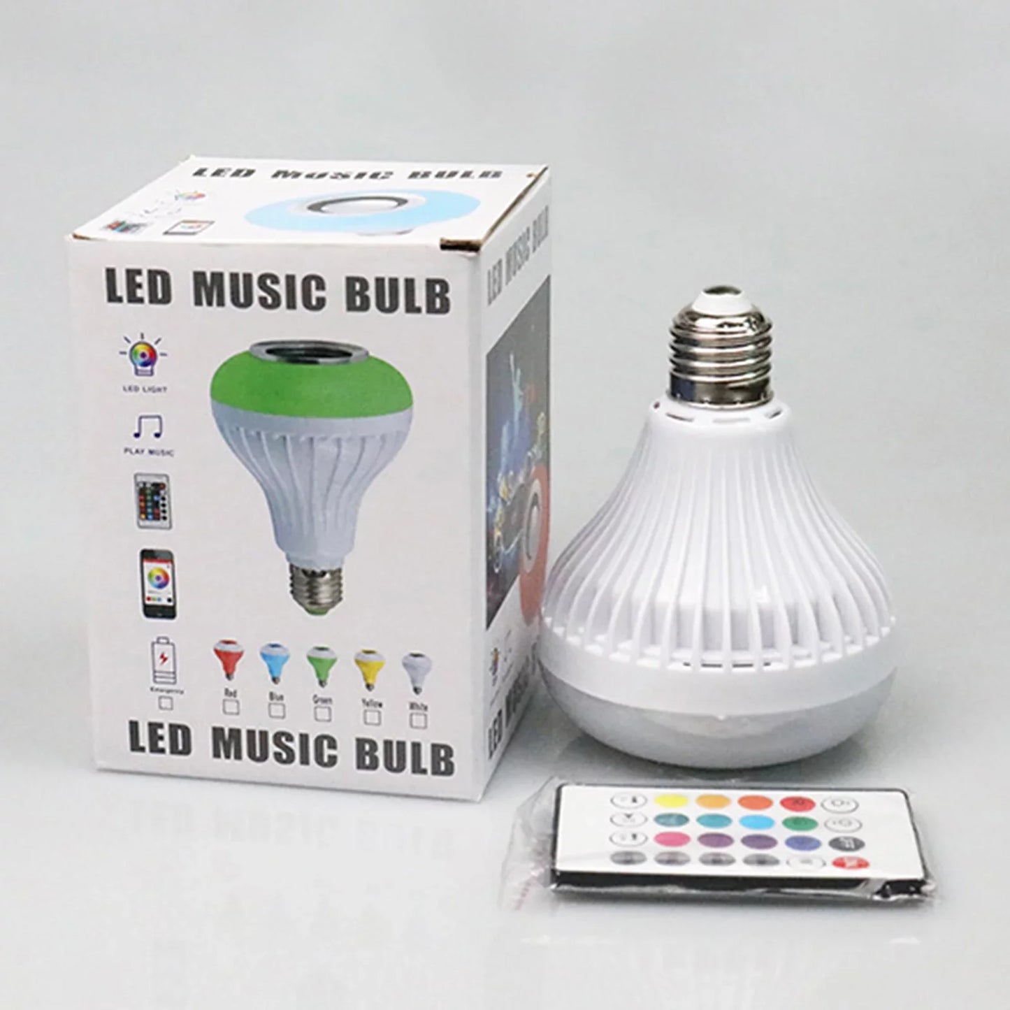 Rechargeable Bluetooth Led Music Light Bulb With Built-In Audio Speaker For Home, Bedroom, Living Room, Party Decoration