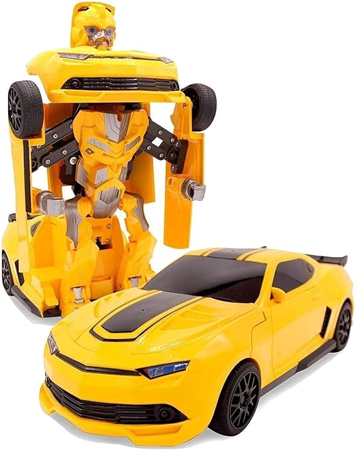 Multifunctional Automatic Car Transforming Robot Toy with Lights and Music For Kids with Box