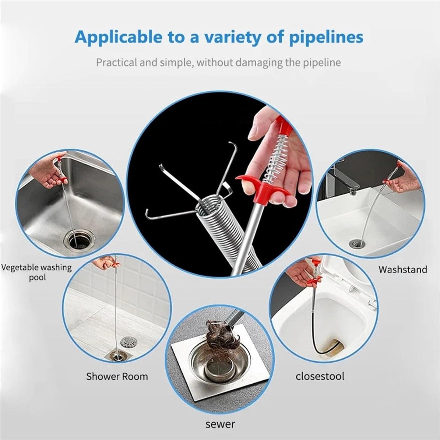 Spring Pipe Dredging Tool
