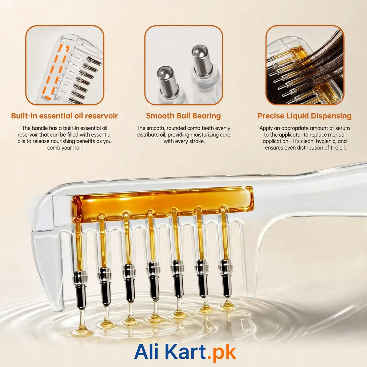 3-in-1 Scalp Oil Applicator & Massage Comb