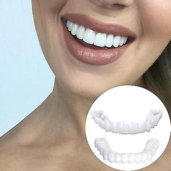 Snap On Smile Veneers Moldable False Artificial Braces Teeth Kits For Men And Women