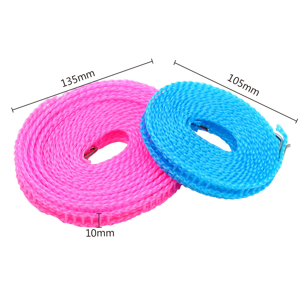 Buy 1 Get 2 Free Offer 3 Pcs Wind Proof Non Slip Nylon Hanging Drying Rope Clothes washing line with full size of 5 Meters in Rs 699