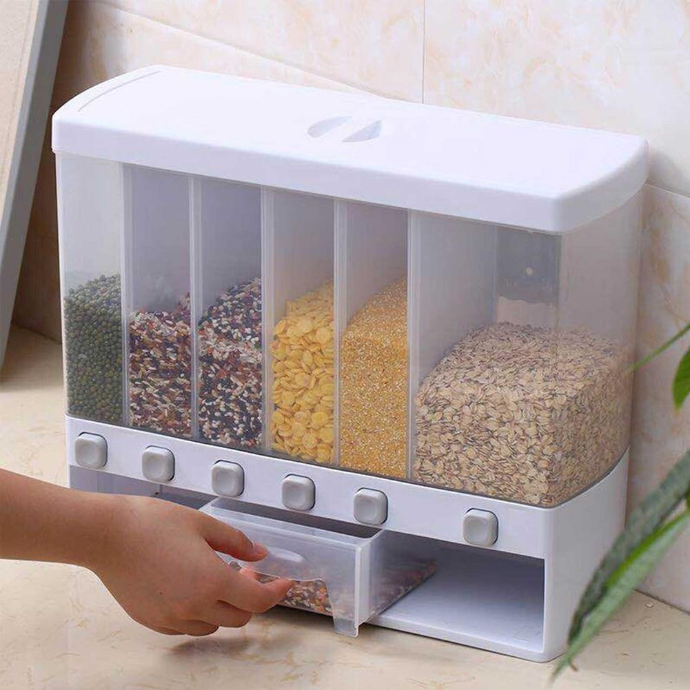 Wall Mounted 10 kg Rice Bucket & Pulse Dispenser Rs 3999