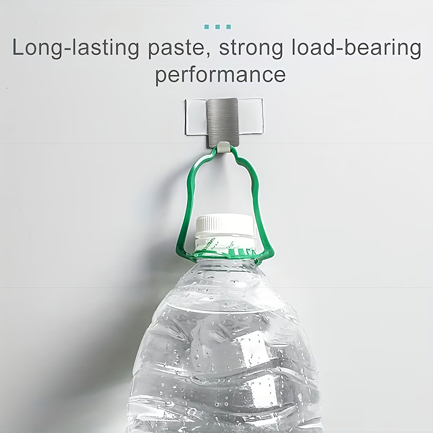 Nano Magic Tape Strong Load-Bearing Test – Adhesive Hook Holding Water Bottle on Wall