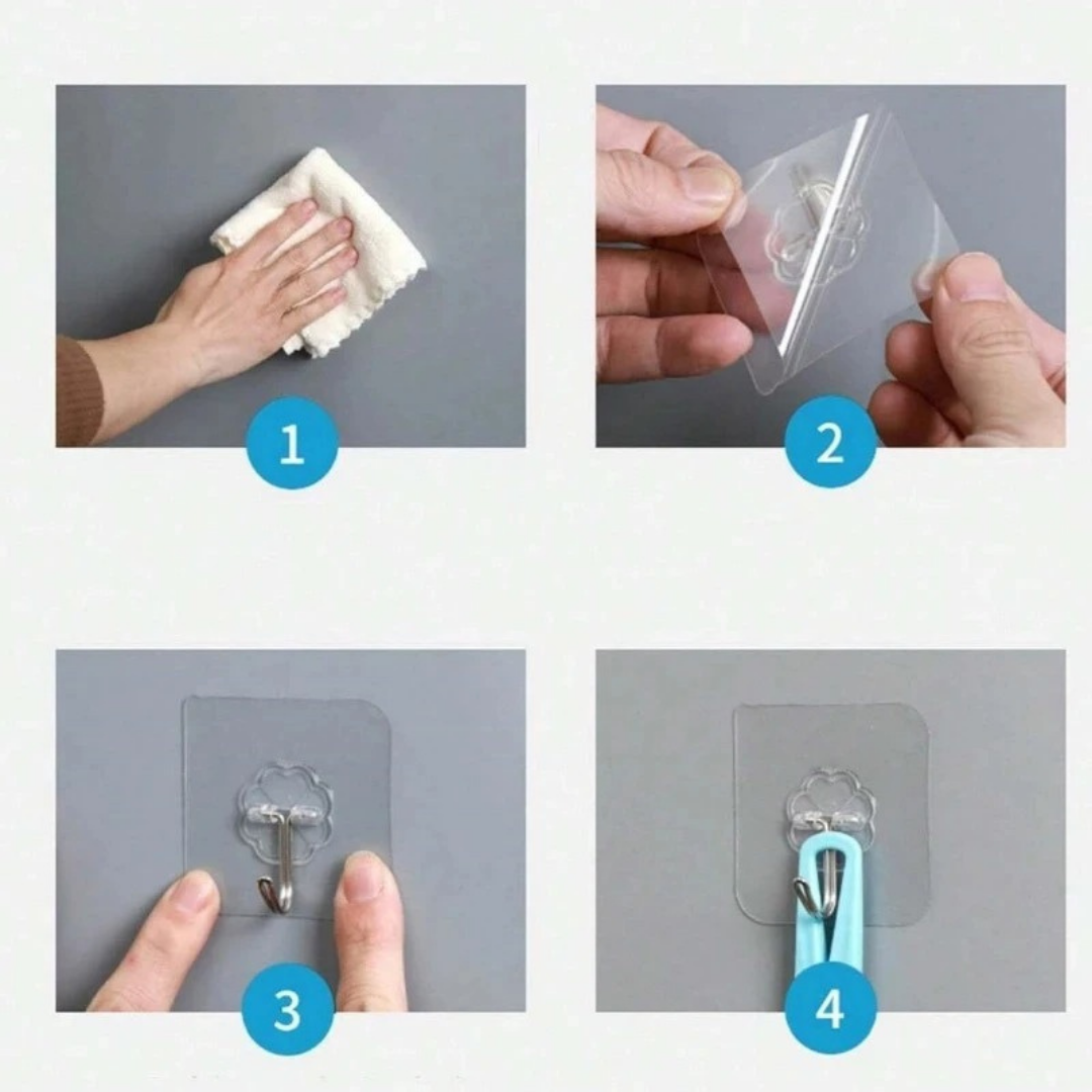 Nano Magic Tape 9M + 5 Free Wall Hooks Bundle | Pakistan