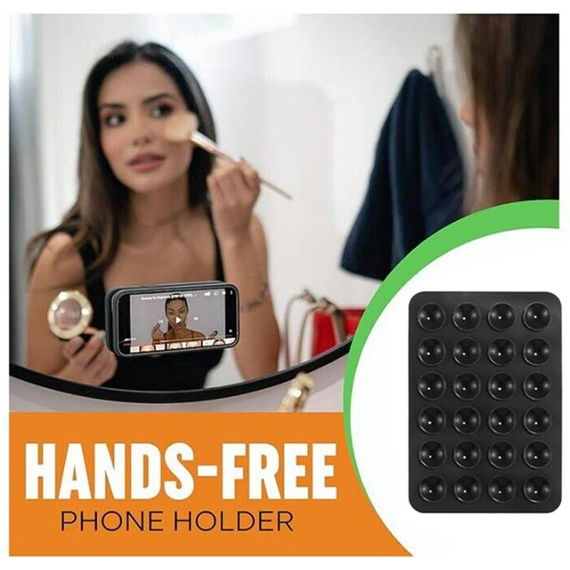 (Pack of 2) Universal Silicone Mobile Phone Holder with Suction Cup For iPhone and all Android Devices