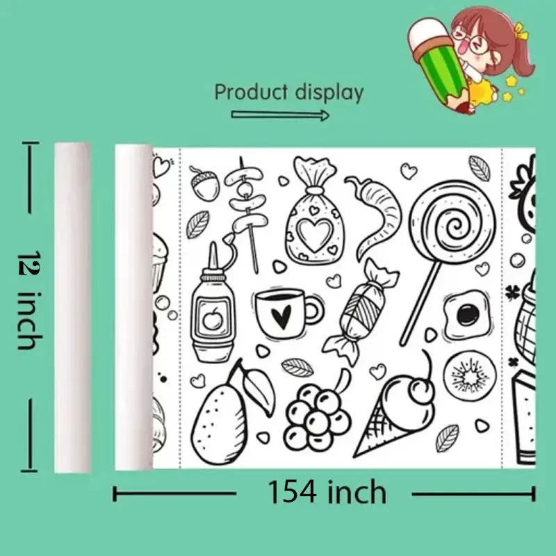 Children Graffiti Coloring Paper
