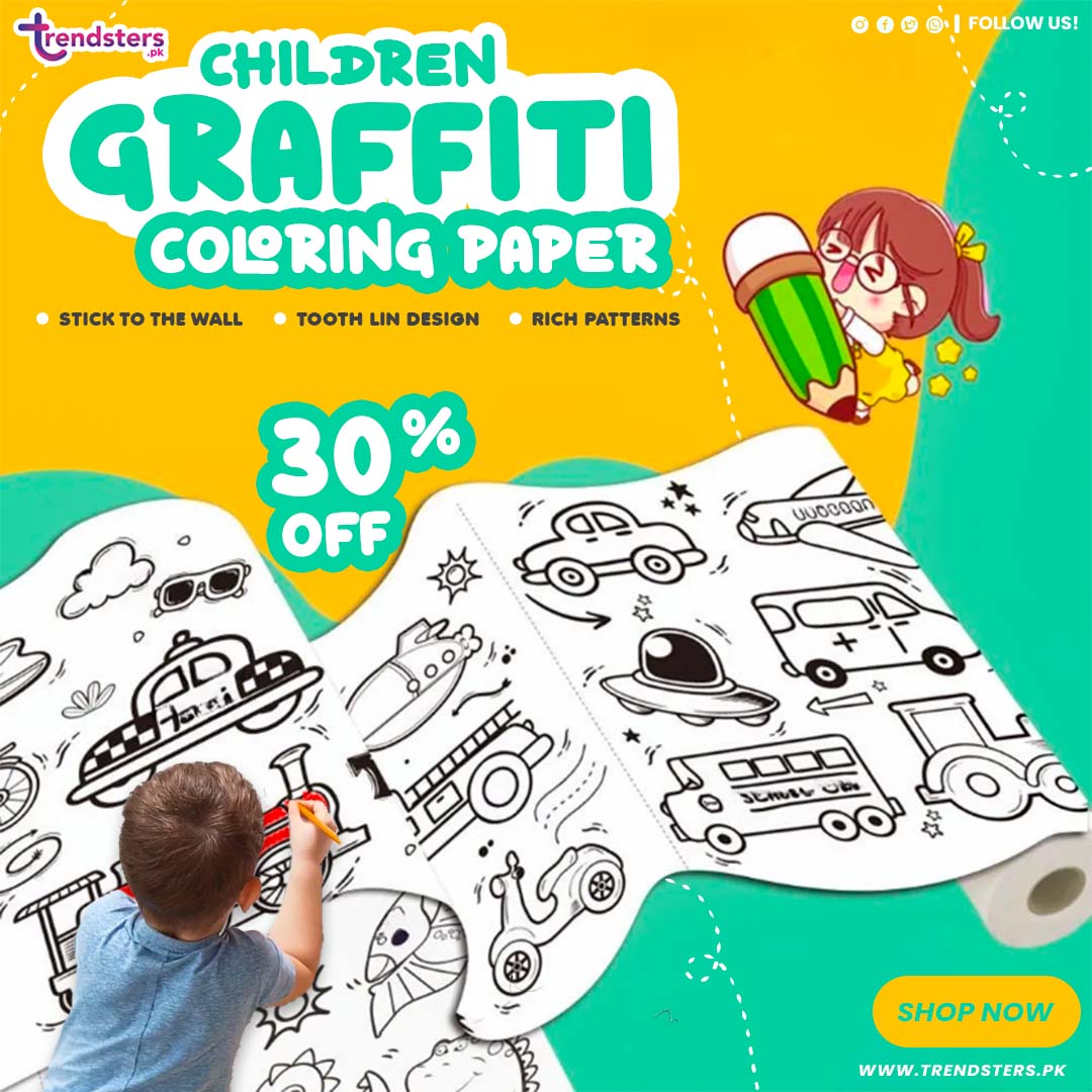 Children Graffiti Coloring Paper