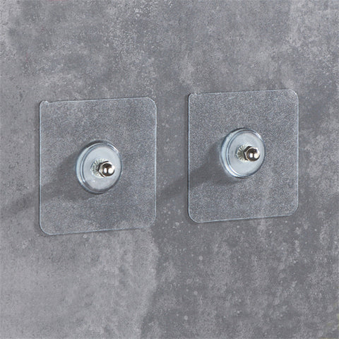 (Pack of 20) Punch Free Self Adhesive Screw Wall Hook For Home and Outdoor Use