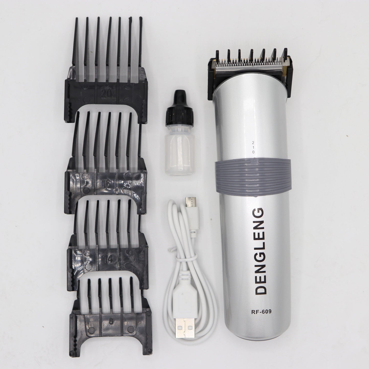 Dengleng RF-609 Rechargeable Hair And Beard Shaving Machine Set With Box For Men And Grooming