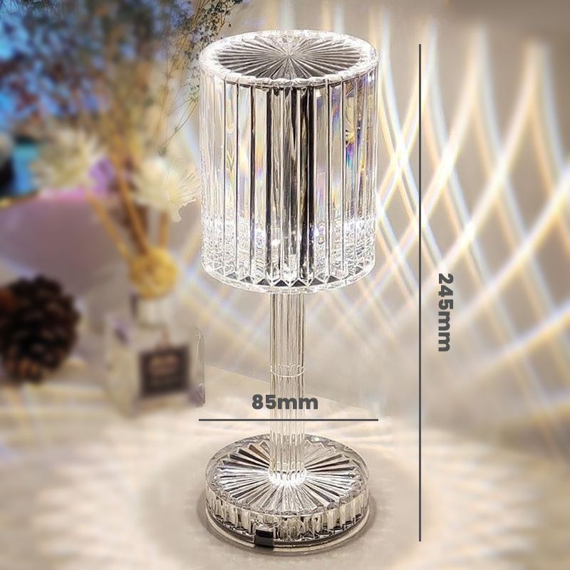 Portable USB Rechargeable Crystal Lamp With Touch Control For Living Room, Home, Office, Decorative Table Light and Party Dinner