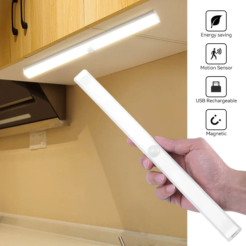 Portable Wireless USB Rechargeable Sensor Light Infrared Magnetic Induction LED Light &nbsp;Adaptable to Stick Under The Bed, Bathroom Closet, Living Room and Any Other Place