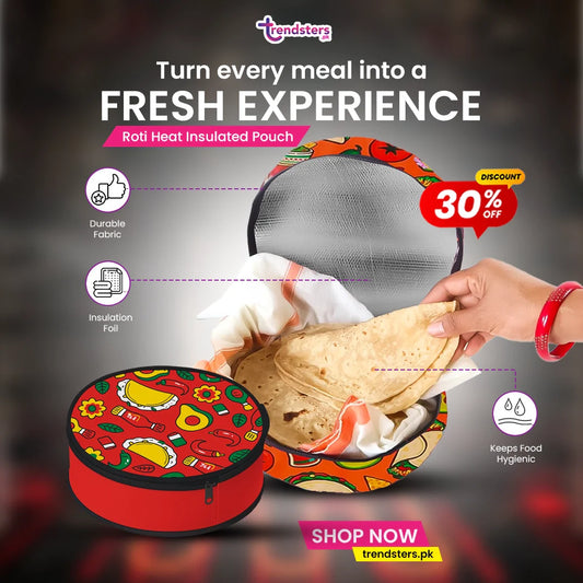 Roti Heat Insulated Cloth Pouch