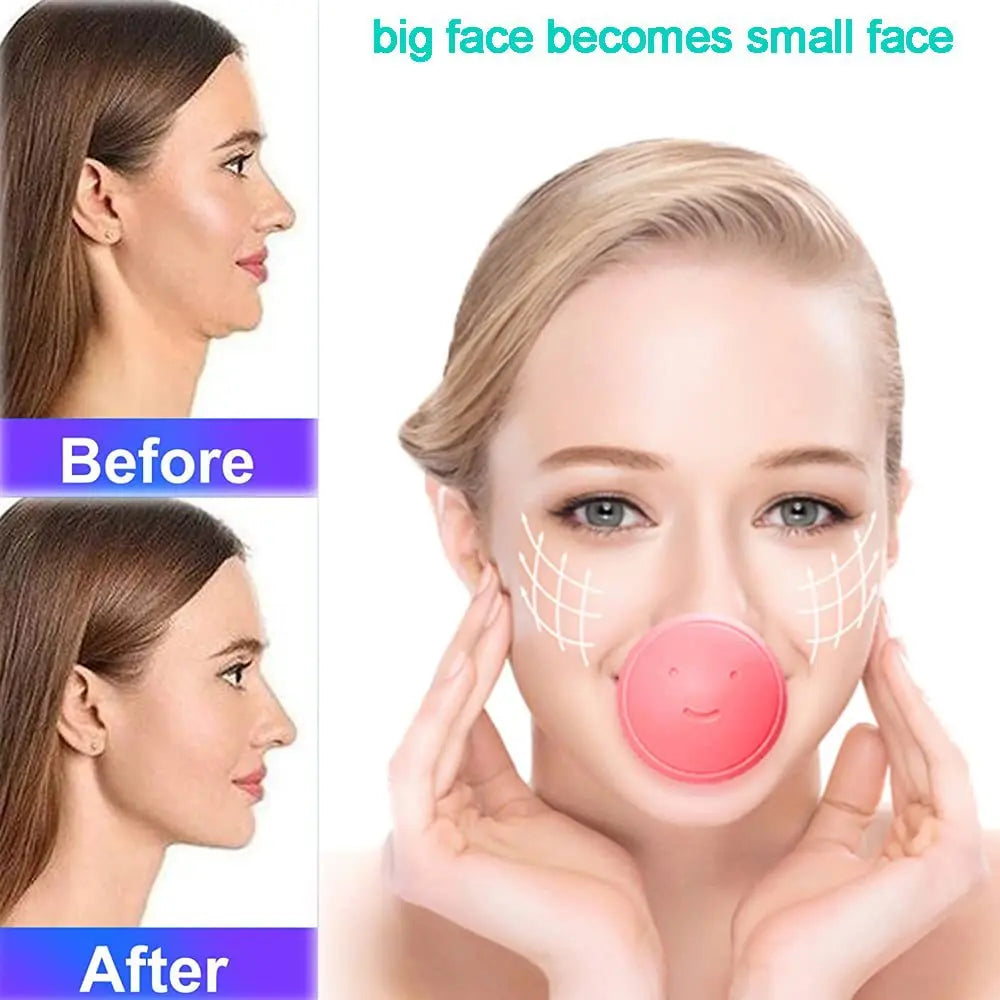 Silicone V Face Facial Lifter and Double Chin Slim Skin Care Tool and Massager Remove Muscle Lines