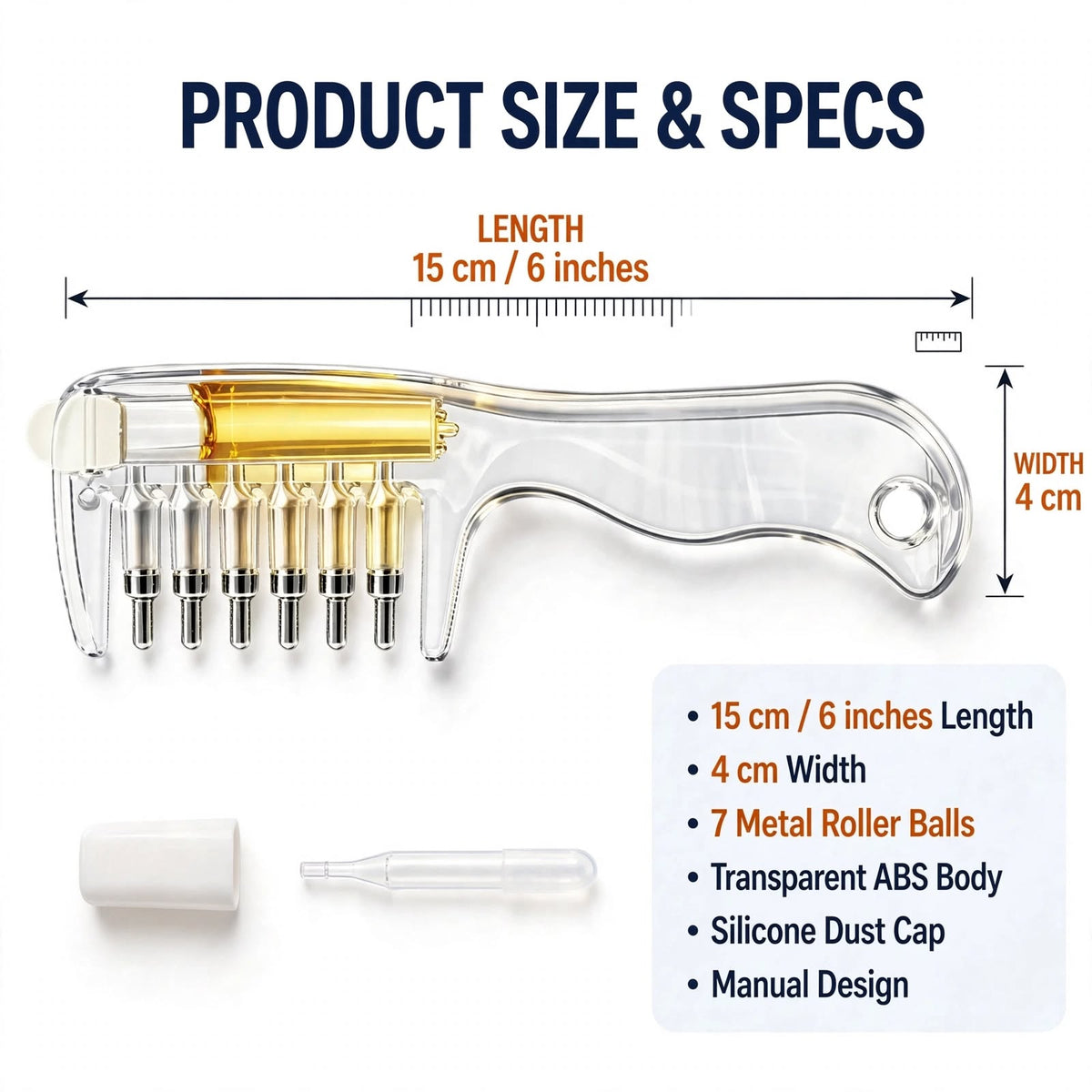 3-in-1 Scalp Oil Applicator & Massage Comb + FREE 2-Piece Nose Hair Trimmer Set