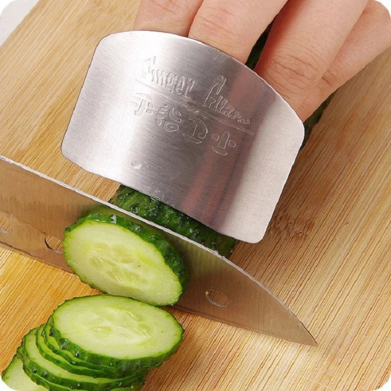 Buy 1 Get 2 Free Stainless Steel Finger Protector For Protect Fingers From Knife Cuts (3 Pcs)