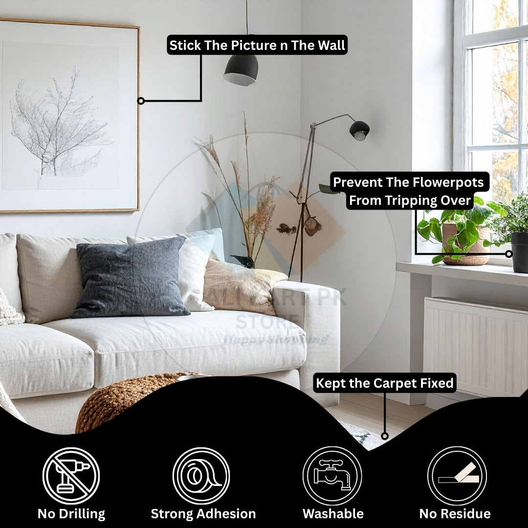 🔥 Buy 1 Get 1 Free – Nano Magic Tape (No Nails, No Damage, Super Strong Grip).